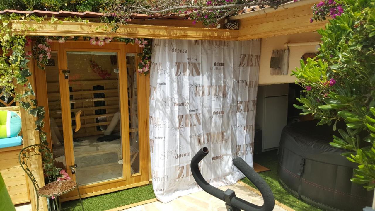 Nouveau ! Chambre D'Hote Insolite Privee " Coeurs De Pirates A Bali En Provence" Spa Sauna Massages Dans Cadre Exotique D'Amenagements Exterieurs D'Exception Ete Comme Hiver Bienvenue !!! Cavalaire-sur-Mer Eksteriør billede